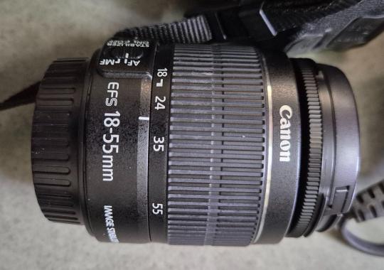 Cannon 600 D with base lense and 55-250 lense