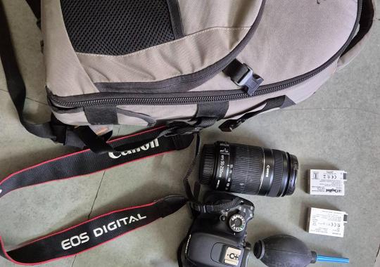 Cannon 600 D with base lense and 55-250 lense